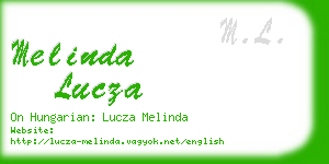 melinda lucza business card